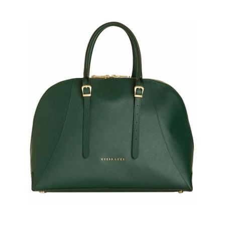 Guess, BAG Hwllux_L1305 Groen, Dames, Maat:ONE Size,leer