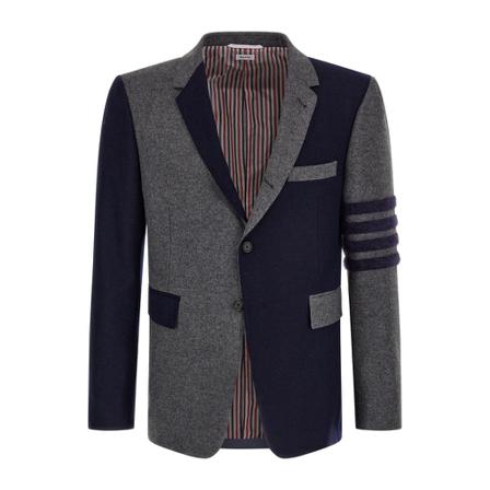 Thom Browne, Blazers Szary, Mężczyzna, Rozmiar: S