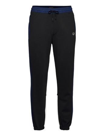 T Panel Sweat Pant Black Fred Perry