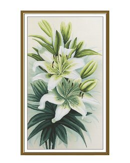 Broderikit Billede Lilje - Nova Sloboda