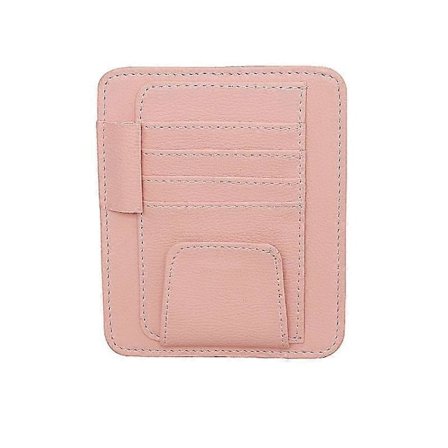 Bilvisirorganisatör, Biltillbehör, Förvaringsficka för Bil Lastbil SUV, Ficka för Biltillbehör, Fin Present till Kvinnor (Rosa)