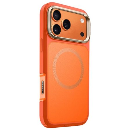 Heltäckande skal - I-BLASON - iPhone 17 Pro Max - Stötabsorberande 6m - Härdat glas 9H - Orange