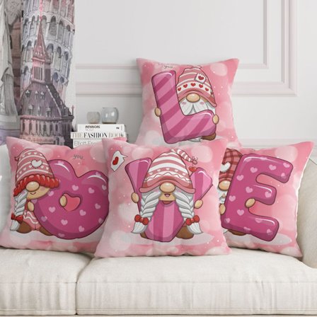 Söt Nisse Alla Hjärtans Dag Kärlek Kudde Överdrag, Housse