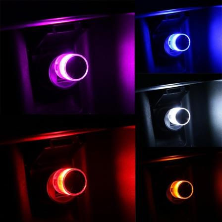 1 ST USB Ambient Light Bilinteriör Gratis installation Auto Led Färg Dekorativa lampor, Universal
