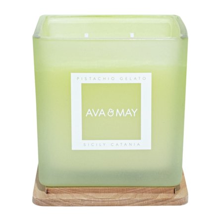 AVA & MAY Candele Gelato al Pistacchio 450g - Candela Profumata