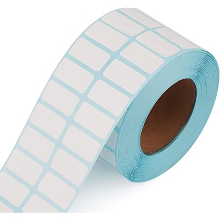3000 etiketter 2x1 cm rektangulære etiketter, selvklæbende printbare etiketter til beholdere, opbevaringskasser eller kontorartikler 3000 stk.