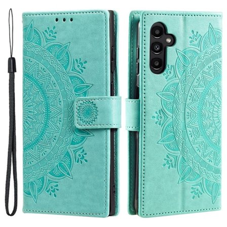 SKALO Samsung S25 Mandala Flip Cover - Turkis