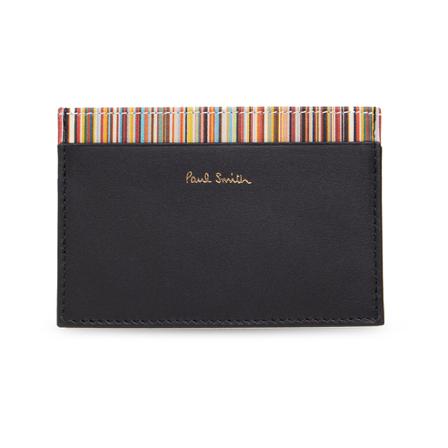 PS By Paul Smith Printed card case , Zwart , Heren , Maat: ONE Size Portefeuilles