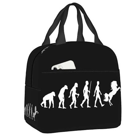 Isoleret madkasse med hestemotiv til kvinder og mænd, bærbar ridegave, termisk køletaske, strand, camping, rejse BT-5249[GKS] B-T-5249 22x20x13cm