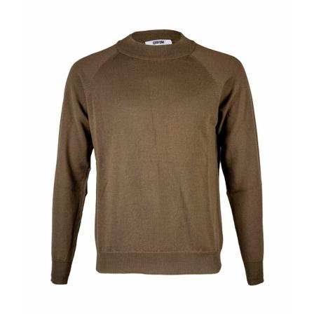 Mauro Grifoni Round-neck Strik Grøn, Herre Strik