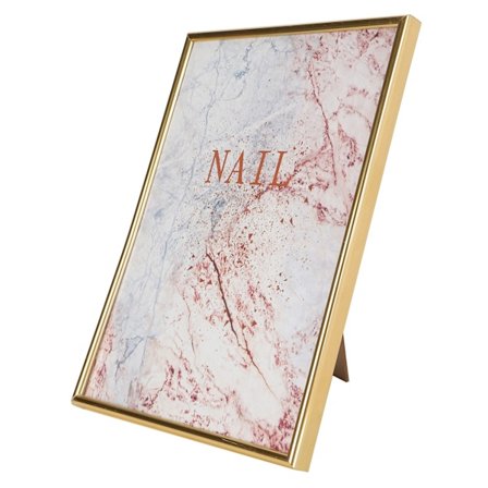 Negletips Displaybræt DIY Neglegel Polish Farvekort Visning Holder Manicure Værktøj (Guld)