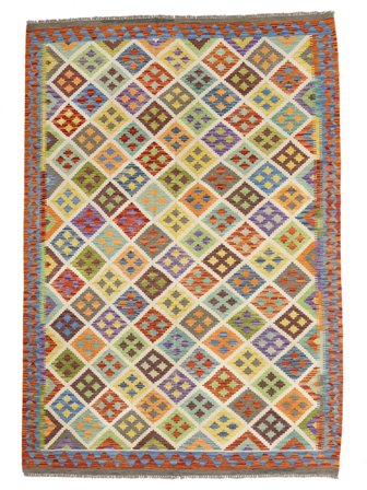 Alfombra Oriental Kilim Afghan Old Style 214X286 (Lana, Afganistán)