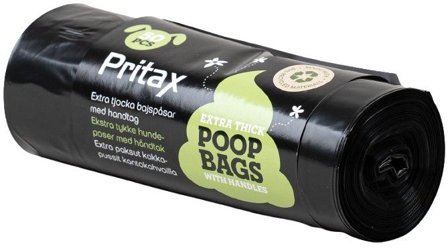 Pritax Pluto kakkapussit 50 kpl musta