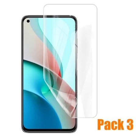Mjuk film för Redmi Note 9S - E.F.CONNECTION - Paket med 3 - Transparent - Anti-Scratch - Högt motstånd