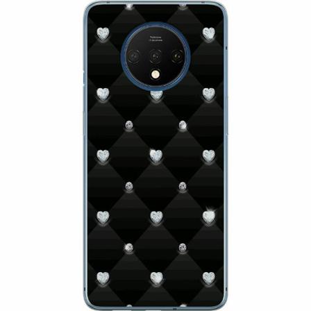 Oneplus 7t Mjukt Skal - Bling Heart