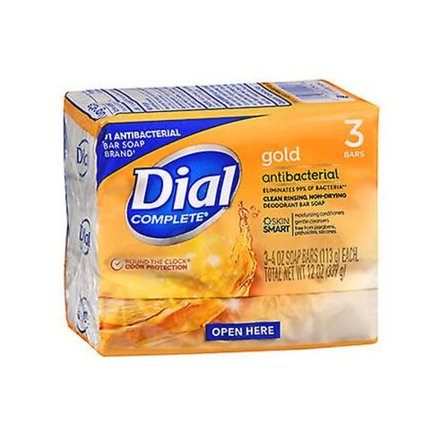 Dial Gold Bar, 3 X 4 Oz (Pakke med 1)