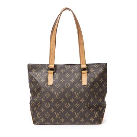 Louis Vuitton Vintage, Pre-owned Cabas Piano Monogram Tote Bag Bruin, Dames, Maat:ONE Size,Canvas