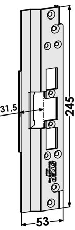 STEP ST6517 Stolpe for Schüco profilsystem 31,5 mm, Alarm & sikkerhet