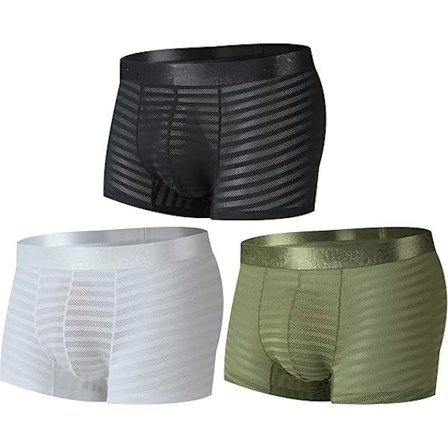 Mænds Sexede Boxer Briefs Is Silke Blød Åndbar Undertøj, Gennemsigtig Mand
