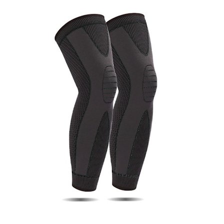 Extra långa ben- och vadstöd knäskydd för basket, fotboll