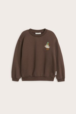 Kappahl | Sweatshirt med applikasjon | Brun