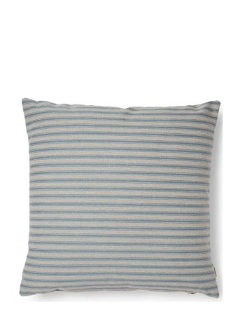 Outdoor Fine Stripe Cushion Blue Compliments