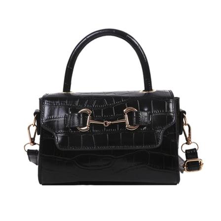 IC Enkel design taske dame håndtaske mode kunstlæder sort