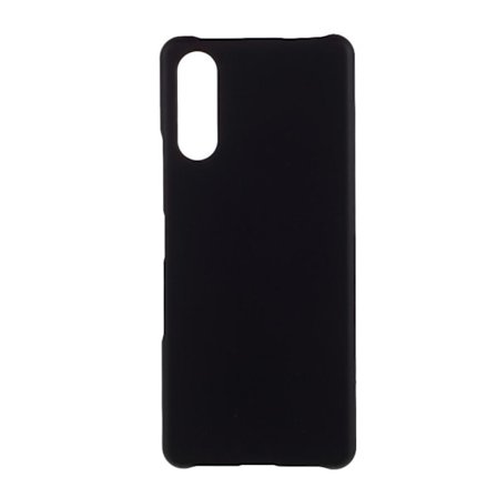 Rubberized Hard Plastic Case for Sony Xperia 10 III - Black
