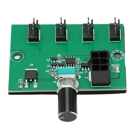 Chassis-blæserhastighedsregulator Hub DC 12V PWM 4-kanals blæseradapter til 4-pin 3-pin 2-pin PC-blæser