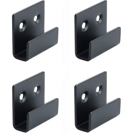 Rustfrit stål skinne kroge Billede hængende spejl clips spejl fastgørelser hængende sæt Heavy Duty keramiske flise display beslag (6stk)-yvan (FMY)