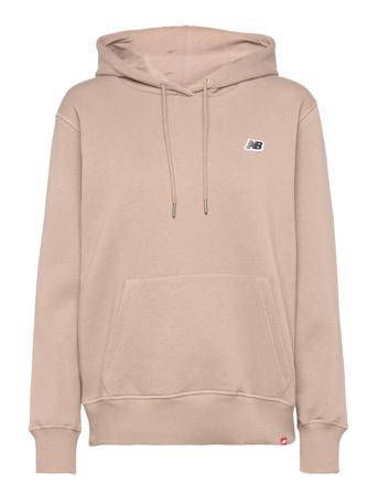 Nb Small Logo Hoodie Hoodie Trøje Beige New Balance