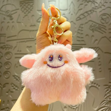 Sød lille dukke, par taske vedhæng, plyslegetøj dukke nøglering, dukke hæng