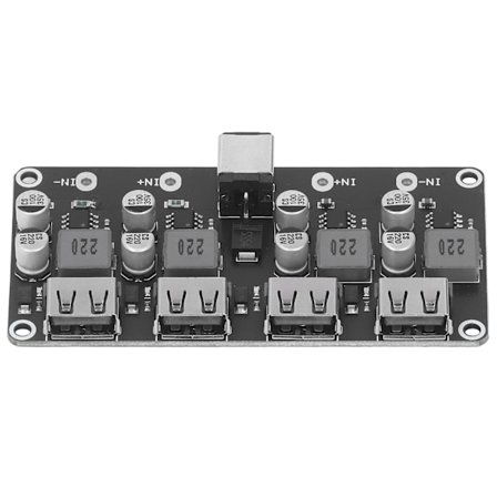 4-kanals USB Buck Converter 6V til 32V Input 3V til 12V Output Hurtig Opladning DC Strømforsyningskort