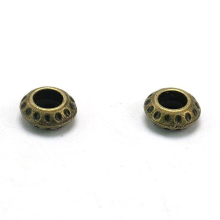 Spacer Beads Large Hul Spacer Beads Antikke Bronze Beads