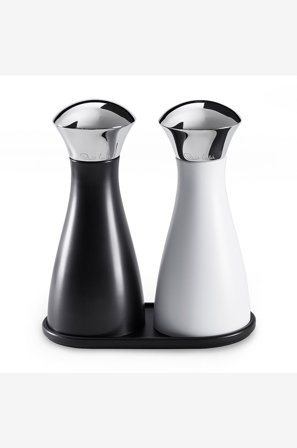 Robert Welch - Salt- & pepperkvern med brett Signature - Svart - Krydderkverner & mortere - Fra Homeroom