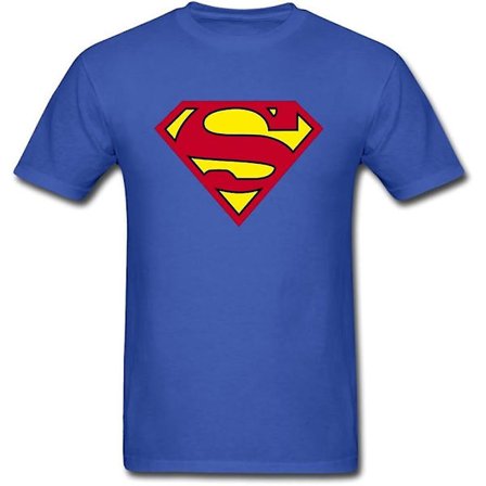 Dc Men Superman Logotyp Kortärmad T-shirt med rund hals - vuxen, 3xl
