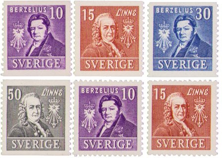 Sverige - AFA 260-263+260B-261B - Postfrisk