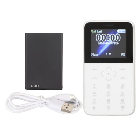 Mobiltelefon for eldre 1,8 tommer 1400 mAh 2G Dual SIM-kort Stor knapp Funksjonstelefon for studenter Eldre