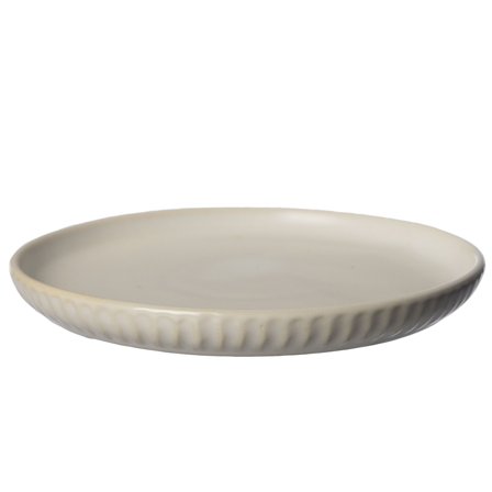 Ernst Tallerken riflet 16 cm, naturhvid | KitchenOne