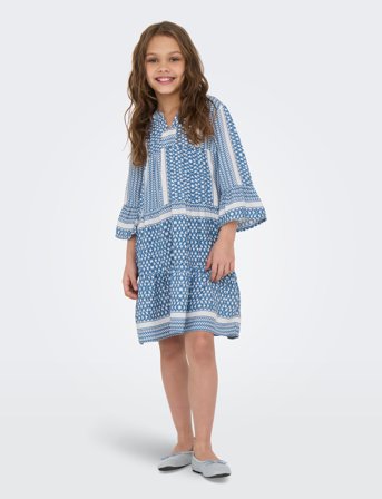 Kids Only Kogalberte Life 3/4 Dress Ptm - Blue - 164