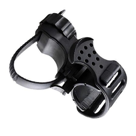 Pyörän taskulampun pidike ohjaustankoon kumi pyörän lampun klipsi valon teline 360 asteen kierto säädettävissä