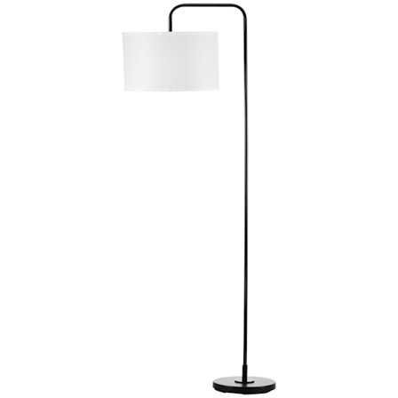 Rootz Floor Lamp - vardagsrumslampa - Robust metallbas - Mysig atmosfär - 64 x 38 x 163,5 cm svart