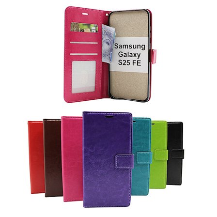 Crazy Horse Samsung Galaxy S25 FE Plånboksfodral