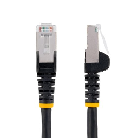 StarTech 10m CAT6a Ethernet Cable - Black - Low Smoke Zero Halogen (LSZH) - 10GbE 500MHz 100W PoE++ Snagless RJ-45 w/Strain Reliefs S/FTP Network