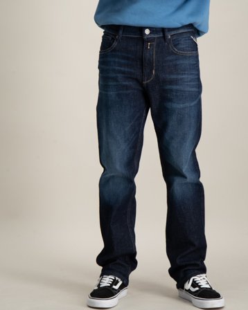 Replay THAD Niebieski Jeansy Chłopiec - Kids Brand Store