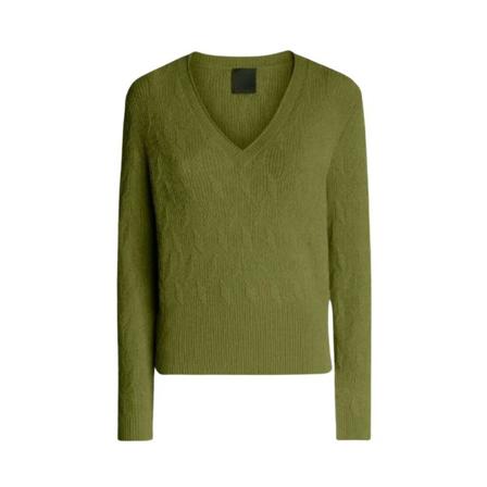 RRD Knit Velvet V-Neck Lady W22653 - RRD - Color: Verde Grøn, Dame Striktrøjer