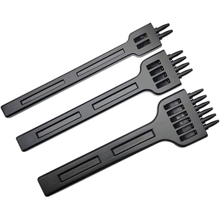 Hulltangverktøysett, 3 deler Lærstans, Lærhåndverk