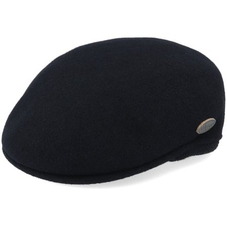 Kangol - Svart earflap Keps - Wool 504 Black Earlap @ Hatstore