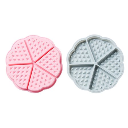 Silikon Hjerte Vaffelform 2 stk Bakeverktøy