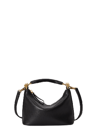 Lauren Ralph Nappa Leather Mini Blaike Shoulder Bag Handväskor Dam Svart ONESIZE